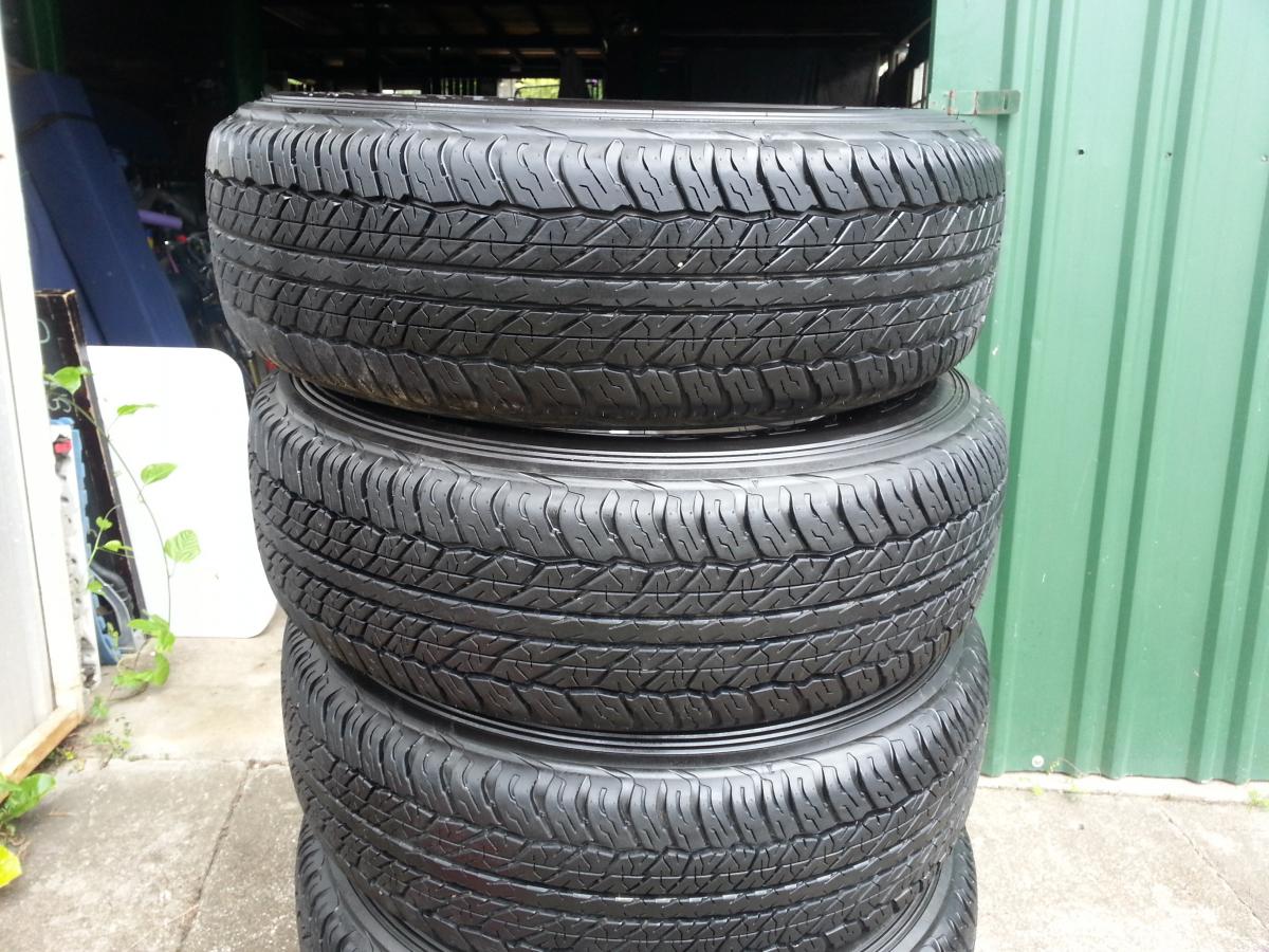 5X TOYOTA LAND CRUISER PRADO 150 WHEELS + DUNLOP GRANDTREKS 245/70/R17