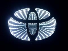 White LED 3D Car Logo Badge Light Lamp Emblem Sticker Decal For Toyota COROLLA