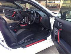 Red Interior Trim with TRD USA gear shifter