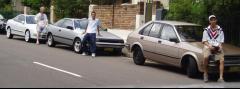 Liam with his 96 GSI Integra - Me with my Celica SX - Olie w