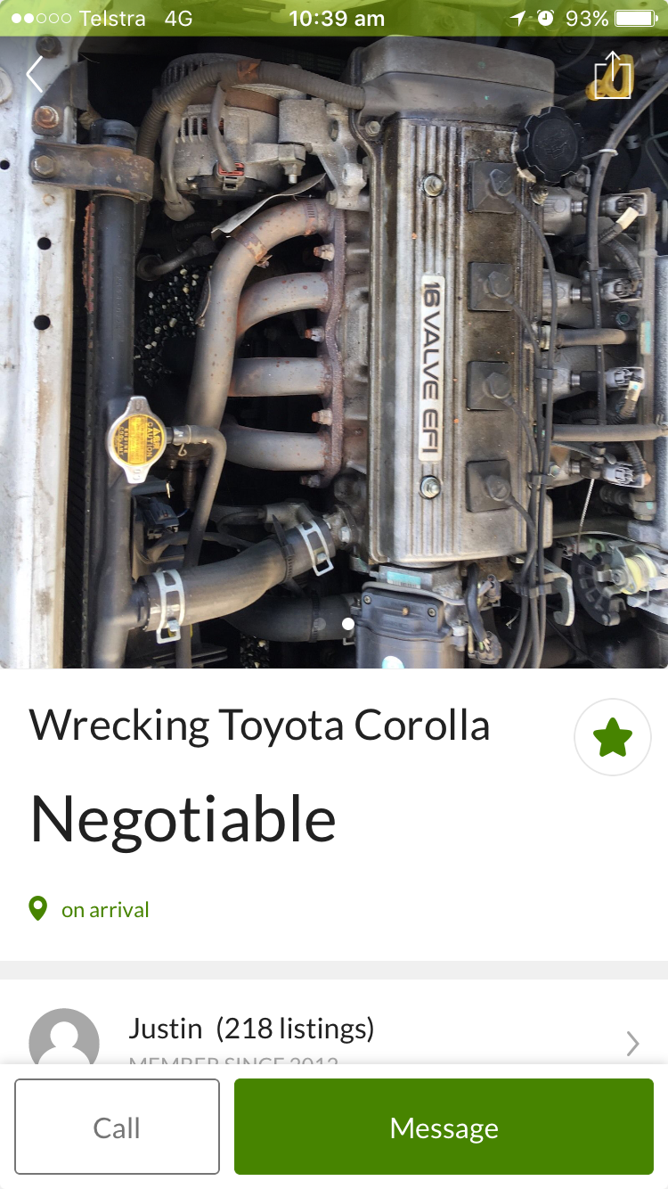 Engine swap - Corolla / Corolla Sportivo Club - Toyota Owners Club